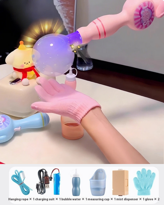 تجربة جديدة تنتظرك طفلك مع آلة نفخ فقاعات الدخان🎈